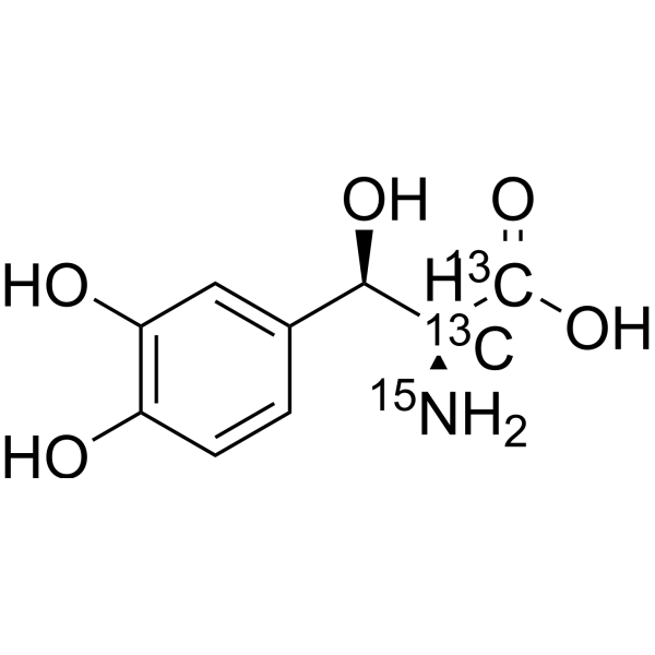 L-threo-Droxidopa-13C2 1276295-04-5